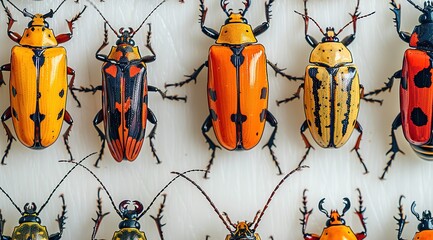 Canvas Print - set of beetle