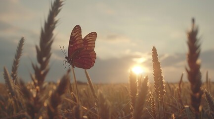 Sticker - field of wheat