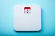 © Jason - warning icon on weight scale. Overweight and underweight health issue