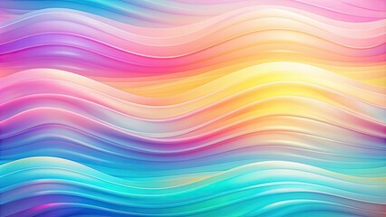 Canvas Print - Abstract colorful gradation background with soft pastel waves, Pastel, Wave, Colorful, Abstract, Gradation, Soft, Background