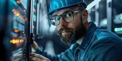 Poster - it support specialist troubleshooting network issues remotely in office