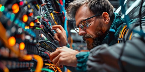Poster - it support specialist troubleshooting network issues remotely for efficient business communication