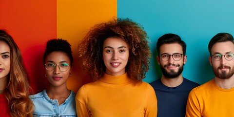 Poster - Diverse Remote Team Collaborating on Video Call for Digital Business Communication