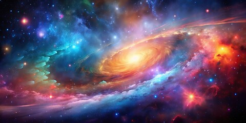 Wall Mural - stunning galaxy background with vibrant colors and cosmic patterns, galaxy, space, stars, astronomy,