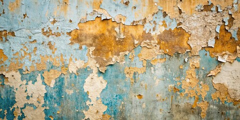 Canvas Print - Grunge wall texture background with peeling paint and rough surface, grunge, wall, texture, background, peeling paint, rough