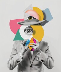 Poster - Design concept of modern art collage. Inspiration, idea, urban magazine style.