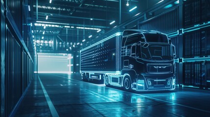 Poster - Delve into the development of autonomous vehicles for industrial logistics, where self-driving trucks and forklifts improve efficiency and safety.