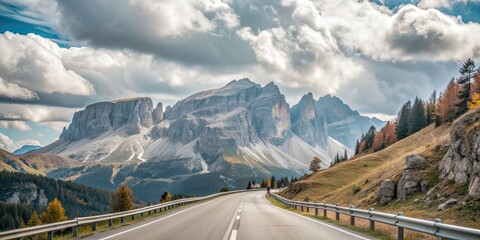 Wall Mural - Mountain road trip with stunning scenery and endless possibilities , travel, adventure, road trip, scenic route