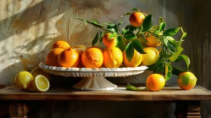 Wall Mural - Still Life with Lemons and Oranges