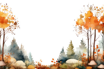 Sticker - PNG Backgrounds outdoors autumn forest.