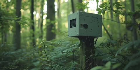 Poster - Wildlife in Forest Capturing Environmental Conservation Footage