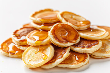 Wall Mural - A stack of pancakes with syrup on top