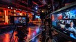 © Daisha - Television Studio Setup with Cameras and Monitors