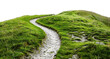 © Rawpixel.com - PNG  Serene winding grassy hill path