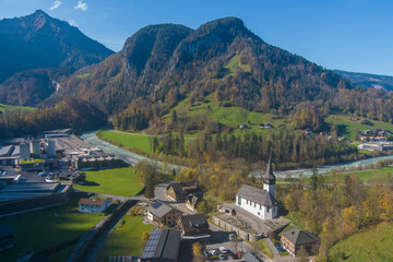 The village of Reuthe in the Bregenzerwald, State of Voralberg, Austria