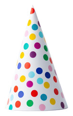 Canvas Print - PNG Colorful party hat white background celebration anniversary.