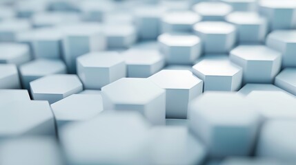 Poster - Geometric hexagonal pattern on abstract design element