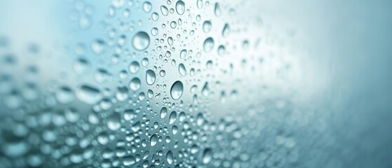 Wall Mural - a window with raindrops on it