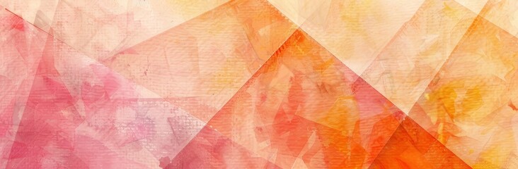 Poster - Abstract watercolor painting in orange red peach burgundy and gold with texture. Abstract design pattern with texture, minimal art painting.