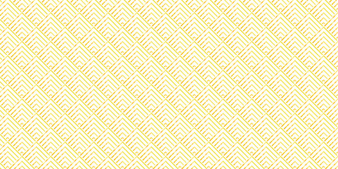 Overlapping Pattern Minimal diamond geometric waves backdrop abstract wave line. seamless orange and yellow stripe overlap creative retro square line backdrop pattern background.