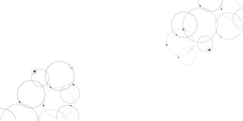 Vectors Geometric circuit dots and lines connection for communication technology and social network concept background.