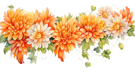 Canvas Print - PNG Pattern flower dahlia plant.