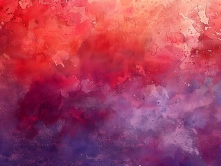 Wall Mural - Abstract Red Purple Watercolor Background