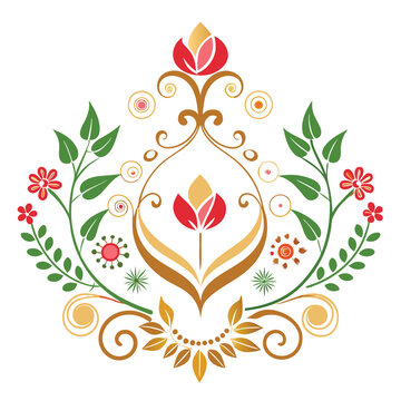 Flourish vector design elements for wedding invitation with white background
