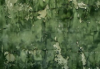 Poster - Distressed Grunge Texture - Military Green Background