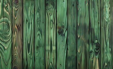 Poster - Green Wood Grain Texture Background