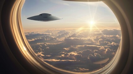 ufo seen from airplane