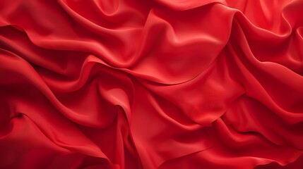 Poster - Abstract Red Fabric Texture Background