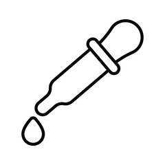 Poster - Creative icon of dropper, pipette dropper, medicine dropper vector