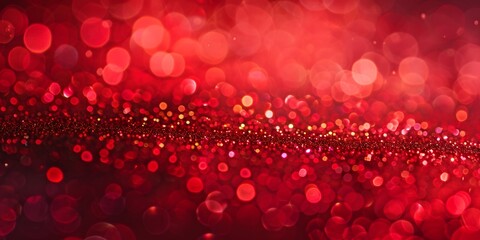 Sparkling Red Glitter Background for Valentine's Day