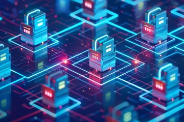 Poster - a network of electronic devices interconnected to establish a secure data storage system, designing 