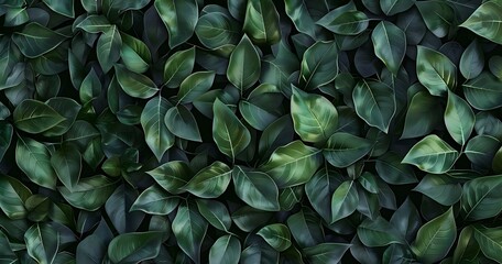 Wall Mural - seamless green leaf texture for nature backgrounds