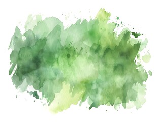 Wall Mural - abstract watercolor green brushstroke clipart