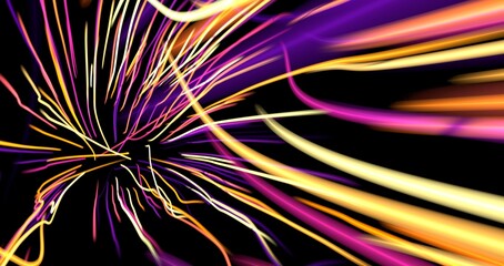 Poster - light wave background, 3d Rendering, Abstract Background, Light Background, Color Background