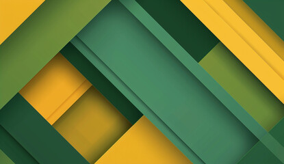 Fototapete - Background with geometric shapes for business presentation, flat design style, vector graphics