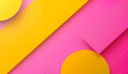 Fototapete - Background with geometric shapes for business presentation, flat design style, vector graphics