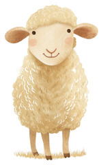 Sticker - PNG Sheep livestock animal mammal.