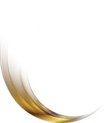 Leinwandbilder - Abstract shiny color gold wave design element. Flow Golden Wavy lines
