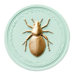 Wall Mural - PNG  Seal Wax Stamp an insect animal white background invertebrate.