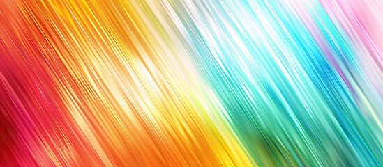 Poster - Colorful lines texture wallpaper with copy space image on light abstract gradient motion blurred background