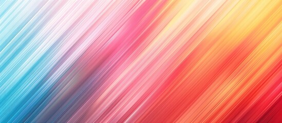 Fototapete - Colorful lines create a light abstract gradient motion in this textured wallpaper with a blurred background ideal for projects needing copy space image