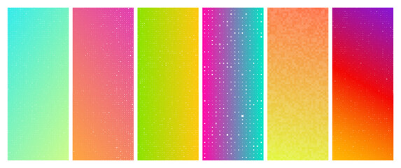 Poster - Abstract gradient geometric background with squares