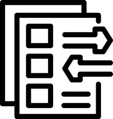 Poster - Digital document exchange showing data transferring icon