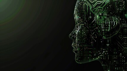 Digital Human Profile with Circuitry