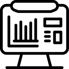 Poster - Modern computer screen displaying various charts and graphs, representing the analysis of market trends and business performance