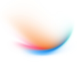 Fototapete - Blur Gradient Shape transparent PNG blurry gradient shape holographic blurred circles rainbow color shapes. Abstract design elements